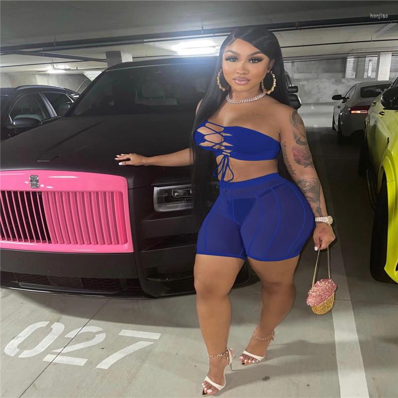 Women' Tracksuits Europe And America Sexy Tube Top Sleeveless Lace-up Vest High Waist Perspective Shorts Summer Club Party Women Suit, Black
Women' Tracksuits Europe And America Sexy Tube Top Sleeveless Lace-up Vest High Waist Perspective Shorts Summer Club Party Women Suit, Black