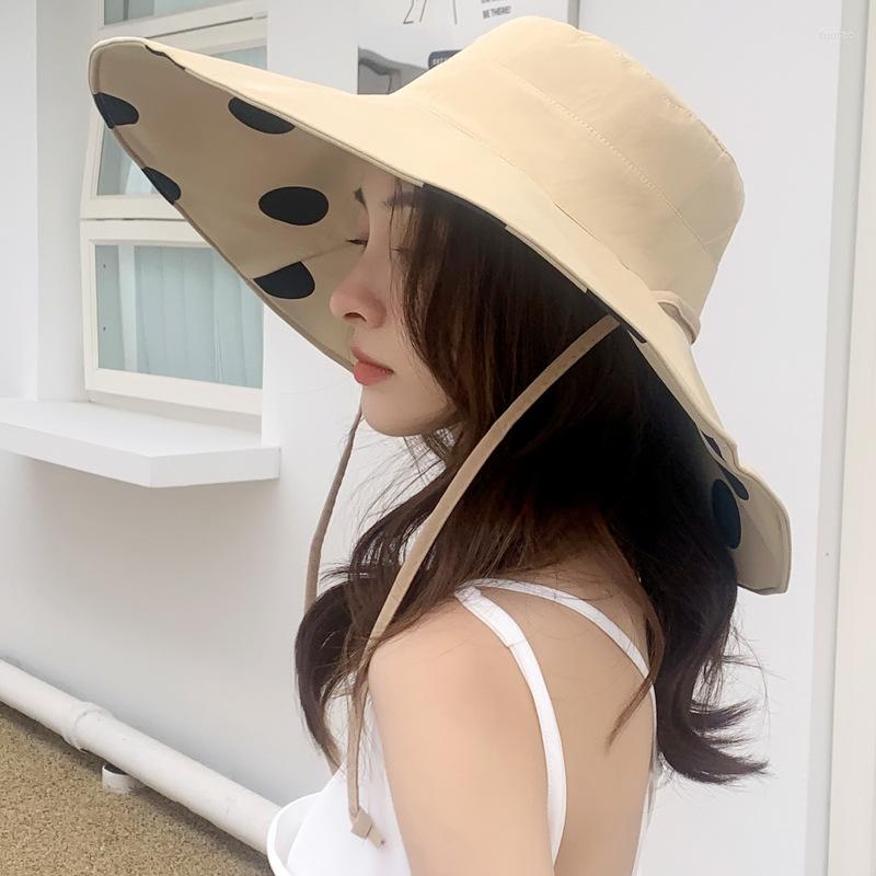 Berets Double-sided Fisherman Cap Summer Big Brim Sunscreen Beach Sun Caps Korean Version All-match Women's Hats Bucket Hat For Women, Beige
Berets Double-sided Fisherman Cap Summer Big Brim Sunscreen Beach Sun Caps Korean Version All-match Women's Hats Bucket Hat For Women, Beige