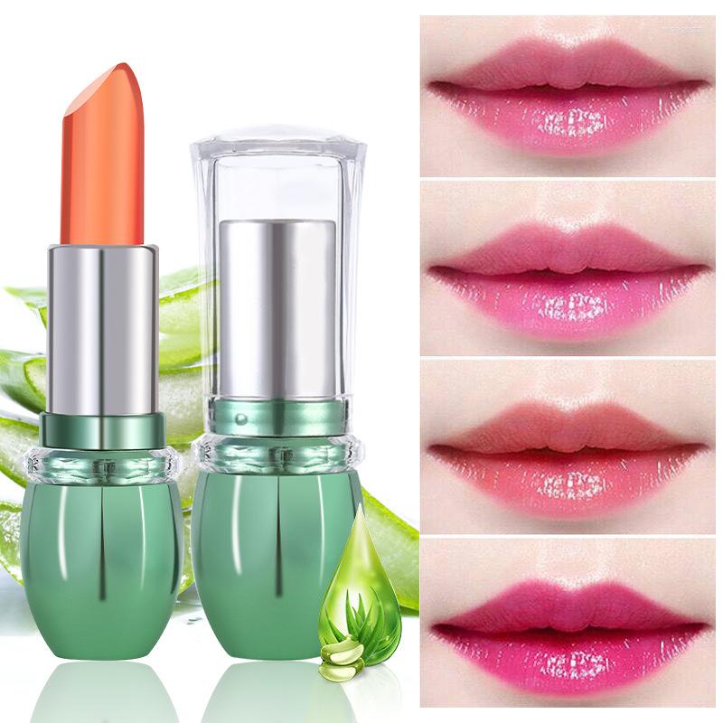

Lip Gloss Color-Changing Aloe Vera Gel For Long-lasting Moisturizing Anti Cracking Waterproof Non-Stick Cup Lipsticks