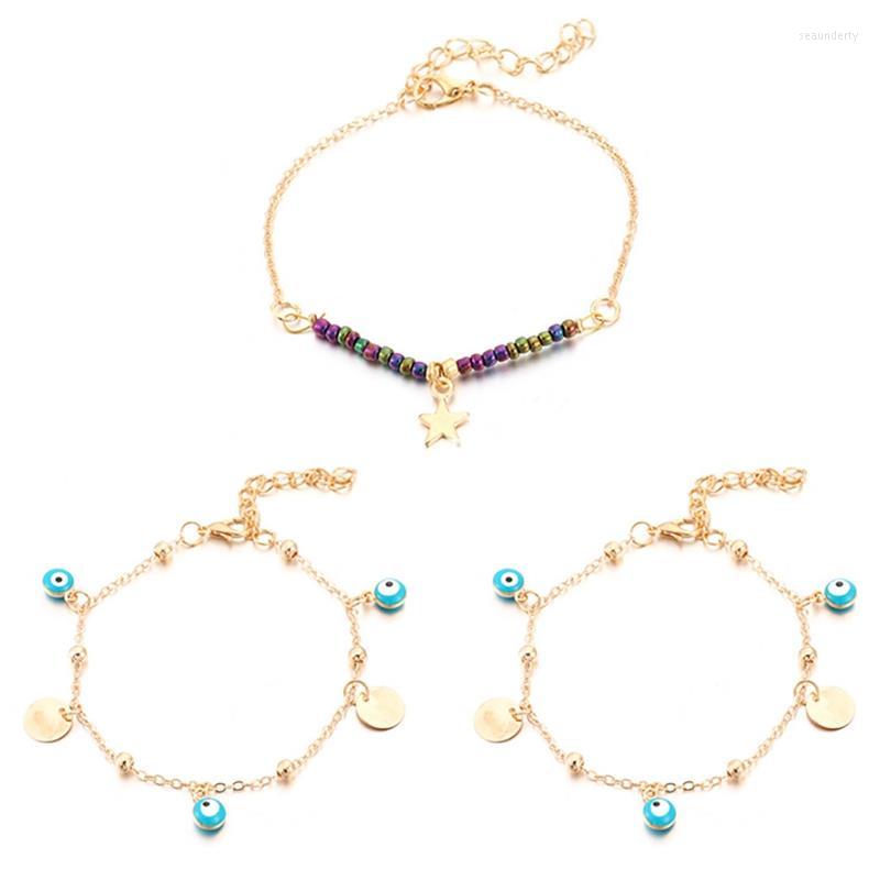 Anklets Style Jewelry Creativity Simple Rice Bead Alloy Wafer Eyes Continuously Stars Multilayer Fashion For Women
Anklets Style Jewelry Creativity Simple Rice Bead Alloy Wafer Eyes Continuously Stars Multilayer Fashion For Women