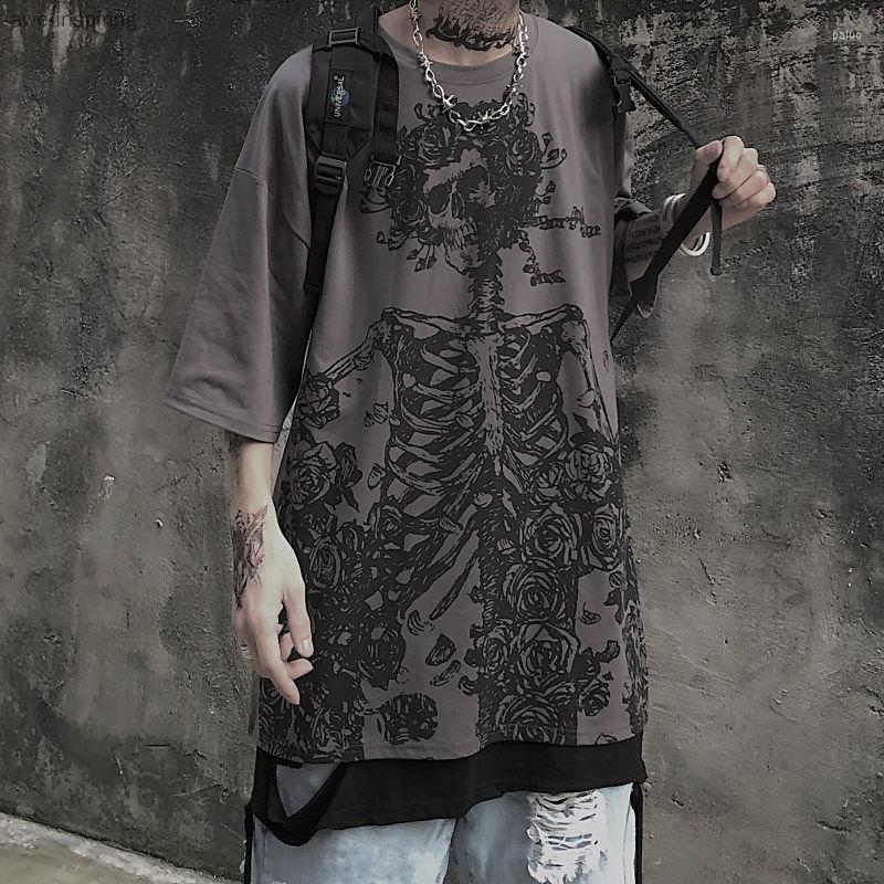 Men' T Shirts High Street Retro Original Dark Personality Skull Print Five-point Sleeve Shirt Summer Short-sleeved T-shirt Men' Trend, White
Men' T Shirts High Street Retro Original Dark Personality Skull Print Five-point Sleeve Shirt Summer Short-sleeved T-shirt Men' Trend, White