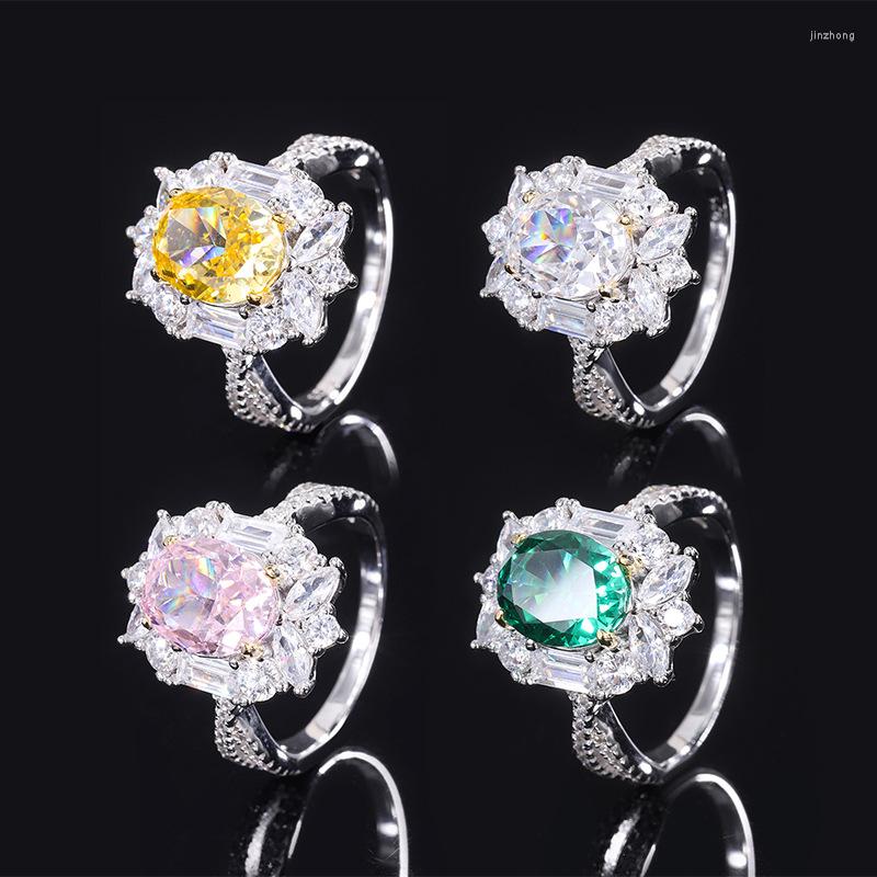 Cluster Rings 2023 S925 Full-length Silver Color Treasure High Carbon Diamond 8 10 Dan Simple Texture Women's Ring
Cluster Rings 2023 S925 Full-length Silver Color Treasure High Carbon Diamond 8 10 Dan Simple Texture Women's Ring