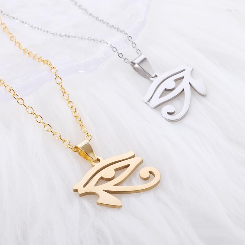 Pendant Necklaces Men's Stainless Steel Ancient Egyptian Pharaoh's Eye Horus God's Necklace Vintage Fashion Jewelry
Pendant Necklaces Men's Stainless Steel Ancient Egyptian Pharaoh's Eye Horus God's Necklace Vintage Fashion Jewelry