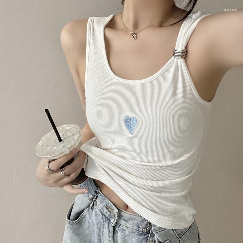Women's Tanks Love Embroidered Camisole Women's Summer Outer Wear Design Niche Girl Inner Short Top Sexy R011, Black
Women's Tanks Love Embroidered Camisole Women's Summer Outer Wear Design Niche Girl Inner Short Top Sexy R011, Black