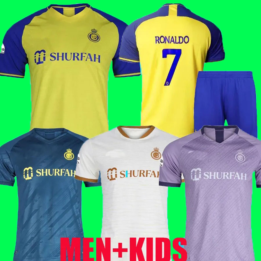 22 23 Al Nassr FC soccer Jerseys Ronaldo 2022 2023 Home yellow away 22 23 CR7 Gonzalo Martinez Talisca Ghislain Vincent Aboubakar men kids kit Football shiirt Al-Nassr, 222 23 away aldult
22 23 Al Nassr FC soccer Jerseys Ronaldo 2022 2023 Home yellow away 22 23 CR7 Gonzalo Martinez Talisca Ghislain Vincent Aboubakar men kids kit Football shiirt Al-Nassr, 222 23 away aldult