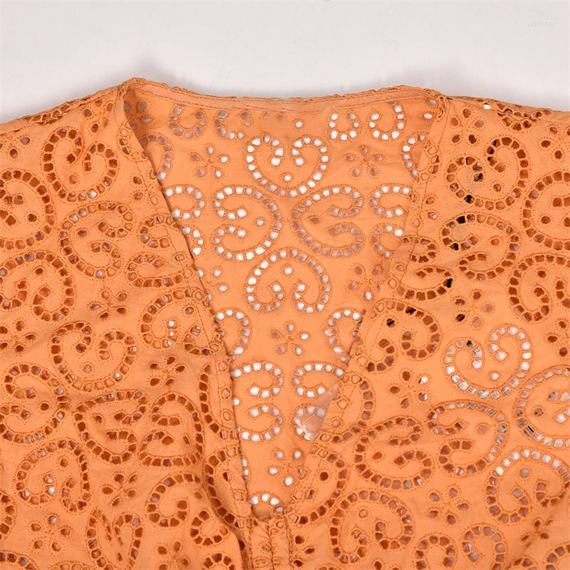 Women' Blouses Women Blouse Cotton Top V-Neck Solid Hollow Out Short Sleeve Summer Chic Stunning Fashion Design Trendy Stylish Casual, Picture shown
Women' Blouses Women Blouse Cotton Top V-Neck Solid Hollow Out Short Sleeve Summer Chic Stunning Fashion Design Trendy Stylish Casual, Picture shown
