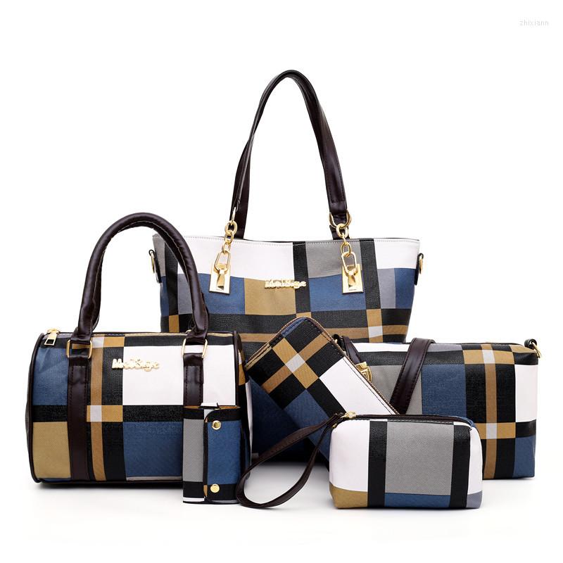 Evening Bags Fashion Luxury Handbags 6 PCS Set Women Plaid Colors Handbag Female Shoulder Bag Travel Shopping Ladies Crossbody, Rd
Evening Bags Fashion Luxury Handbags 6 PCS Set Women Plaid Colors Handbag Female Shoulder Bag Travel Shopping Ladies Crossbody, Rd
