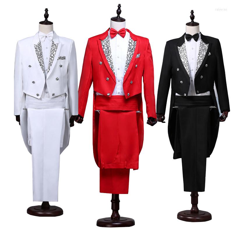 Men' Suits Mens Tailcoat White Black Red Jacquard Lapel Tail Coat Stage Singer Costume Wedding Groom Prom Tuxedo Dress Jacket Pants, Solid white
Men' Suits Mens Tailcoat White Black Red Jacquard Lapel Tail Coat Stage Singer Costume Wedding Groom Prom Tuxedo Dress Jacket Pants, Solid white