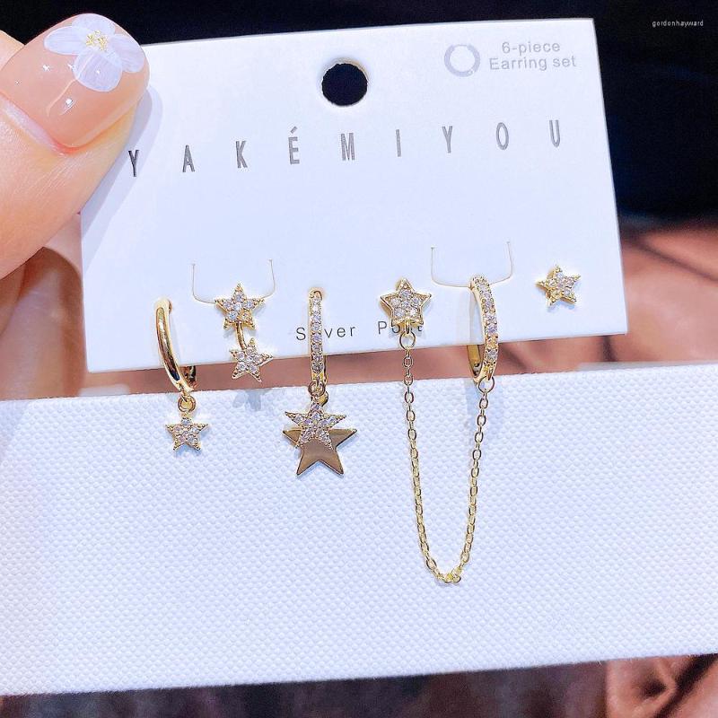Dangle Earrings MIGGA 6pcs Cubic Zircon Crystal Star Set Women Party Jewelry Gold Color Plated
Dangle Earrings MIGGA 6pcs Cubic Zircon Crystal Star Set Women Party Jewelry Gold Color Plated