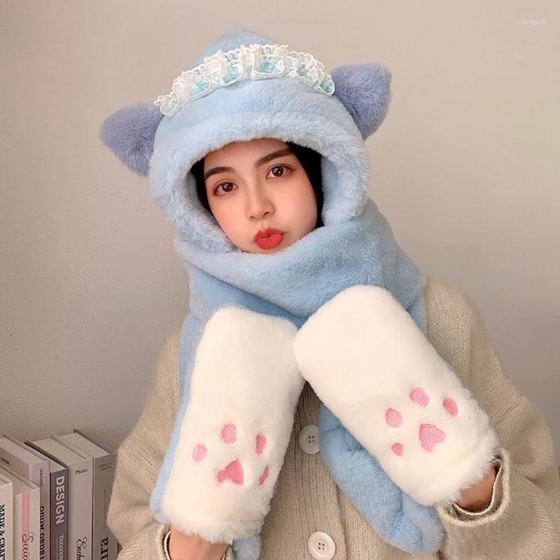Scarves Windproof Scarf Neck Protection Hat Head Warmer Fleece Bear Ear Winter Women Novelty Caps Warm Casual Plush
Scarves Windproof Scarf Neck Protection Hat Head Warmer Fleece Bear Ear Winter Women Novelty Caps Warm Casual Plush