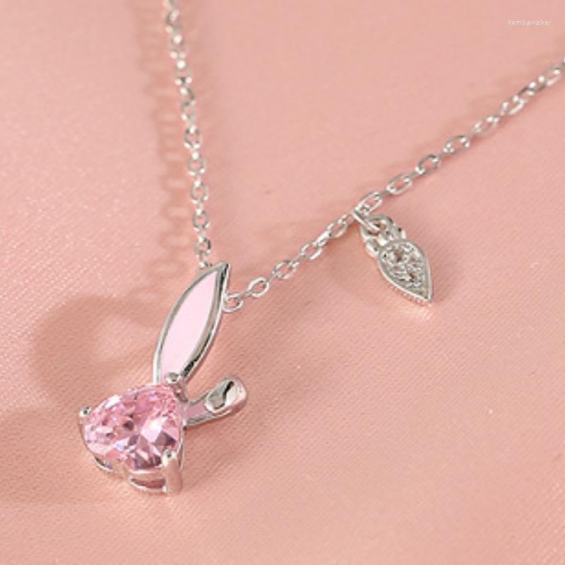 Pendant Necklaces VOQ Silver Color Delicate Cartoon Necklace Cute Pink Zircon Clavicle Chain Jewelry Gift For Ladies
Pendant Necklaces VOQ Silver Color Delicate Cartoon Necklace Cute Pink Zircon Clavicle Chain Jewelry Gift For Ladies