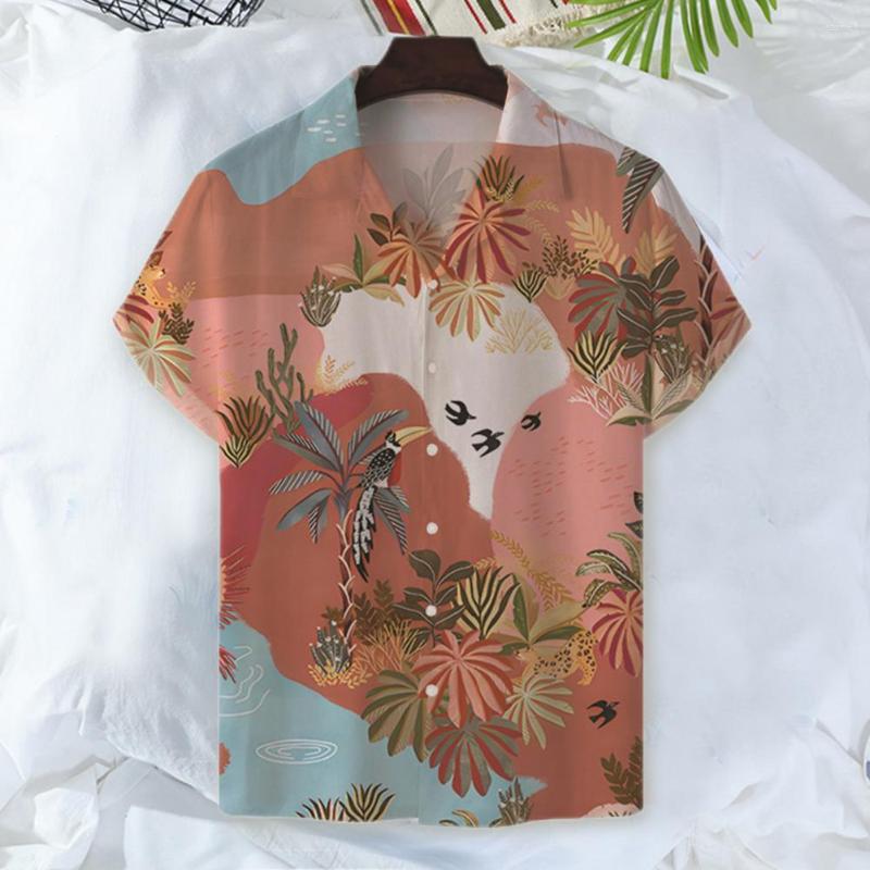 Men's Casual Shirts Men Shirt Short Sleeve Turndown Collar 3D Printing Blouse Summer Beach Clothing For Vacation, Brown
Men's Casual Shirts Men Shirt Short Sleeve Turndown Collar 3D Printing Blouse Summer Beach Clothing For Vacation, Brown