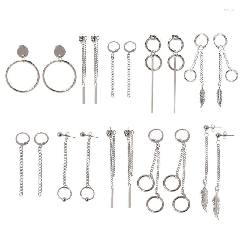 Dangle Earrings 5 Pairs Titanium Steel Hip Hop KPOP Boys Tassel Korean Jewelry 62KE
Dangle Earrings 5 Pairs Titanium Steel Hip Hop KPOP Boys Tassel Korean Jewelry 62KE