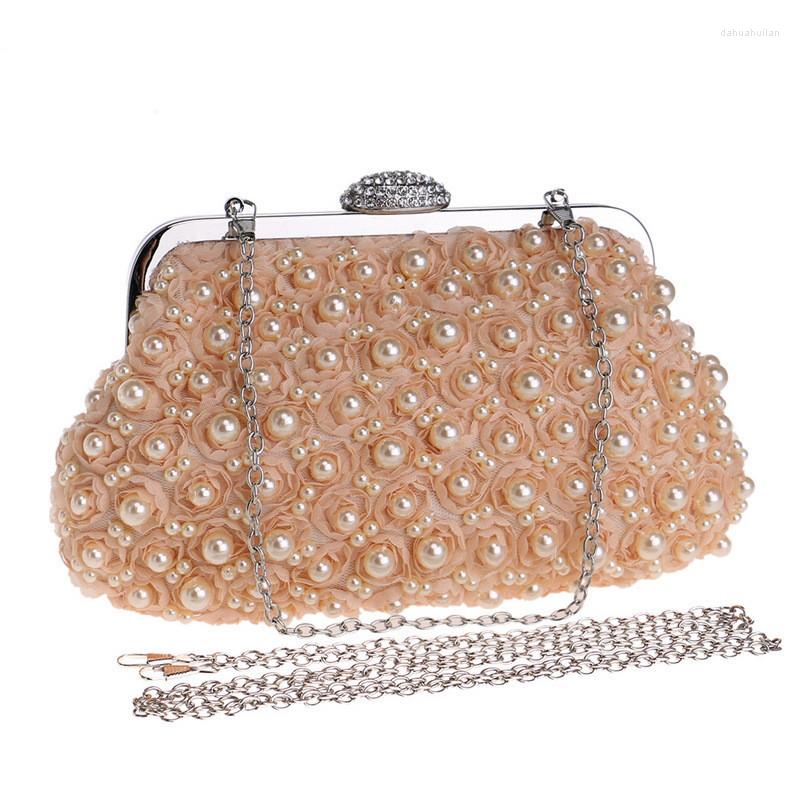 Evening Bags Fashion Women Beaded Bag Rose Pearl Clutch Small Purse Handbags For Wedding Nightclub Shell Beading Hasp, Black
Evening Bags Fashion Women Beaded Bag Rose Pearl Clutch Small Purse Handbags For Wedding Nightclub Shell Beading Hasp, Black