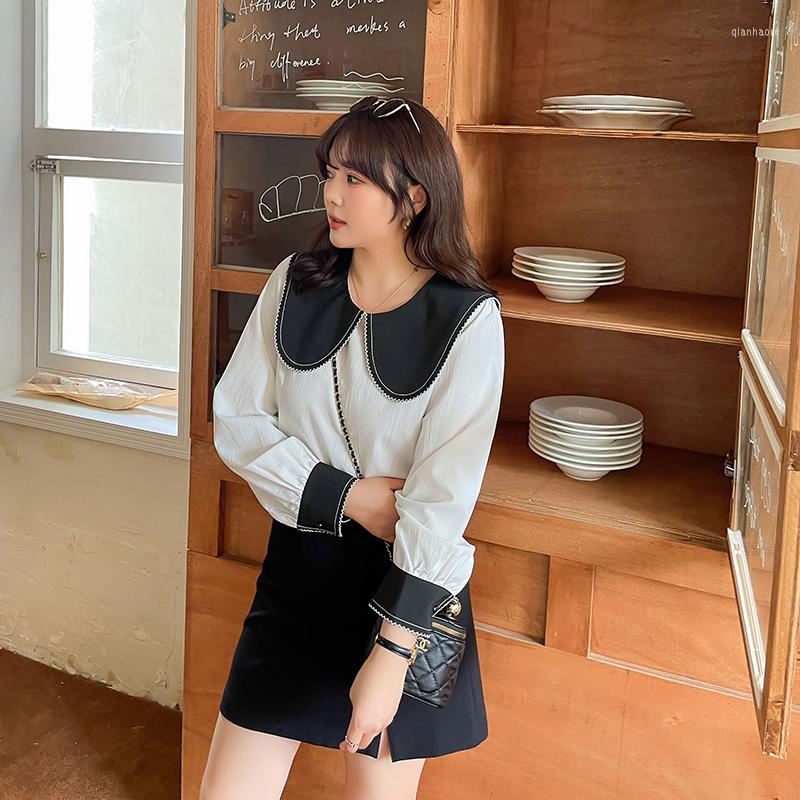 Women's Blouses Large Size Korea Doll Shirt Women Sweet Japan Girls Vintage Retro Belly Peplum Ruffled Tops Blouse 2023 Autumn XL-5XL, White
Women's Blouses Large Size Korea Doll Shirt Women Sweet Japan Girls Vintage Retro Belly Peplum Ruffled Tops Blouse 2023 Autumn XL-5XL, White