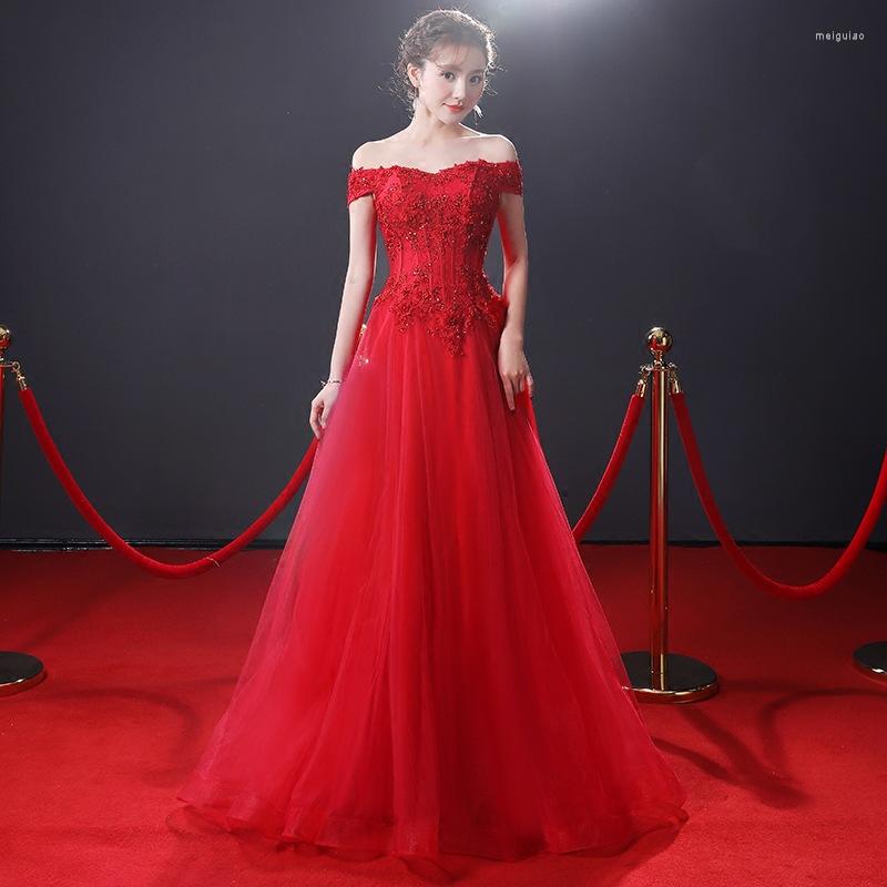 Ethnic Clothing Bridal One Shoulder Toast Dress Spring Long Fishtail Red Velvet Banquet Temperament Evening Skirt Women's Sleeves
Ethnic Clothing Bridal One Shoulder Toast Dress Spring Long Fishtail Red Velvet Banquet Temperament Evening Skirt Women's Sleeves