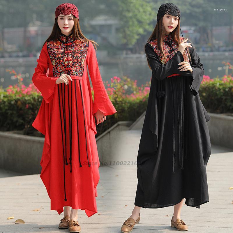 Ethnic Clothing 2023 Oriental Dress Women Cheongsam Chinese Traditional Cotton Linen Flower Embroidery Qipao Vestidos Folk Dance
Ethnic Clothing 2023 Oriental Dress Women Cheongsam Chinese Traditional Cotton Linen Flower Embroidery Qipao Vestidos Folk Dance