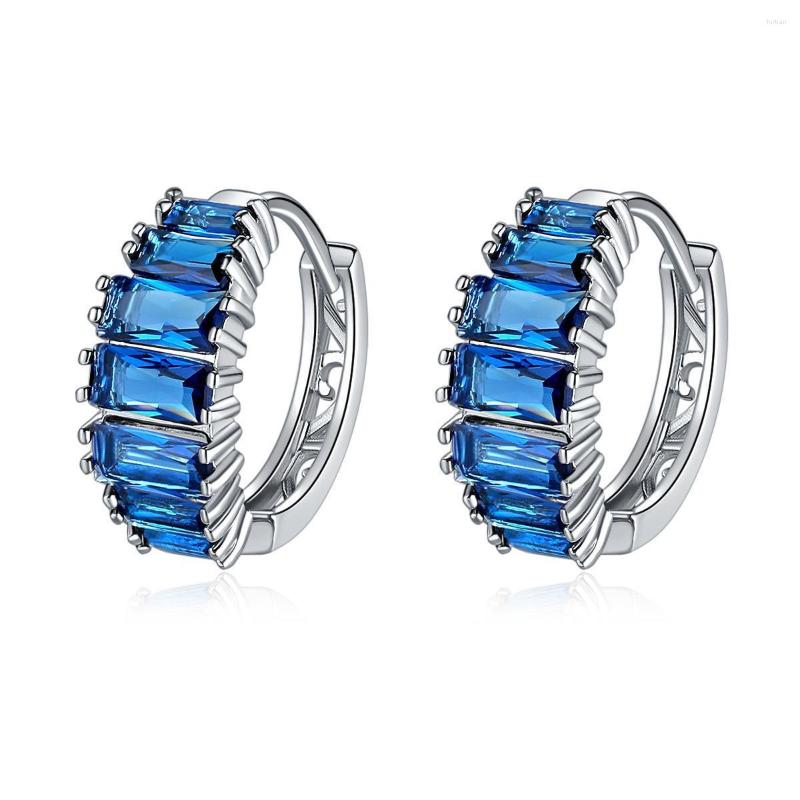 Hoop Earrings Style Royal Blue Zircon Platinum Plated Round Earring Geometric Square CZ Crystal Clip On
Hoop Earrings Style Royal Blue Zircon Platinum Plated Round Earring Geometric Square CZ Crystal Clip On