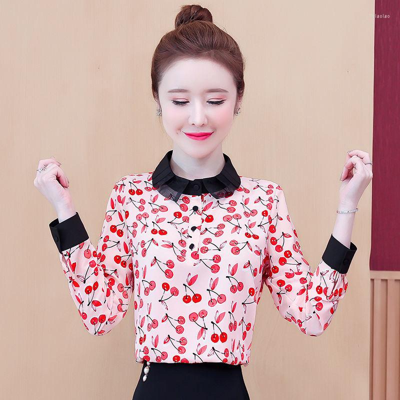 Women's Blouses Women's Spring Autumn Style Chiffon Shirt Button Printed Ruffles Long Sleeve Korean Loose Tops DD9094, Red
Women's Blouses Women's Spring Autumn Style Chiffon Shirt Button Printed Ruffles Long Sleeve Korean Loose Tops DD9094, Red