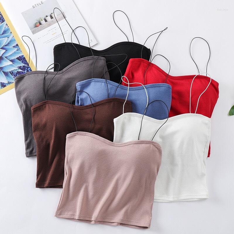 Camisoles & Tanks Sexy Tank Top Women Camis Thin Strap Padded Female Cropped Tops Sleeveless Crop Seamless Underwear Cotton Camisole, Black
Camisoles & Tanks Sexy Tank Top Women Camis Thin Strap Padded Female Cropped Tops Sleeveless Crop Seamless Underwear Cotton Camisole, Black