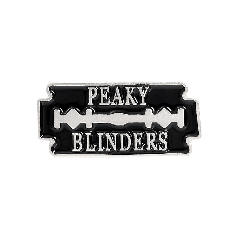Blade Shaped Brooches for Women Cartoon Letter PEAKY BLINDERS Alloy Brooch Creative Punk Enamel Pins Silver Plated Badge
Blade Shaped Brooches for Women Cartoon Letter PEAKY BLINDERS Alloy Brooch Creative Punk Enamel Pins Silver Plated Badge