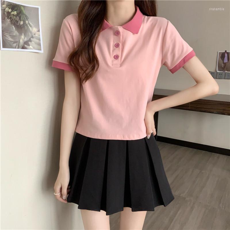 Women' Polos Yasuk Summer Fashion Women' Casual Polo Shirts Pullover Loose Slim Tees Top Cute Student Preppy Style Gentle School Pink
Women' Polos Yasuk Summer Fashion Women' Casual Polo Shirts Pullover Loose Slim Tees Top Cute Student Preppy Style Gentle School Pink