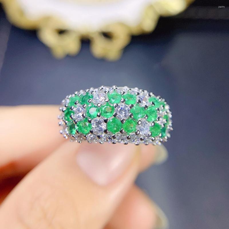 Cluster Rings High Jewelry Natural Emerald 925 Sterling Silver Women's Presence Test Luxury Color Wholesale
Cluster Rings High Jewelry Natural Emerald 925 Sterling Silver Women's Presence Test Luxury Color Wholesale