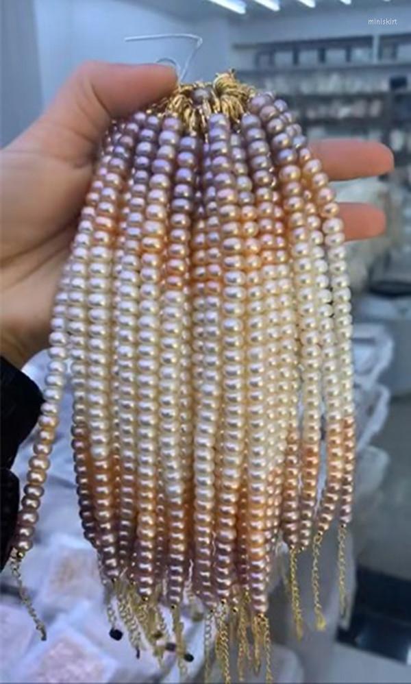 Bangle Handmade Charming 7-8mm Multicolor Genuine Natural Half Wheel Freshwater Aquaculture Pearl Bracelet 18cm 4cm Extended Chain
Bangle Handmade Charming 7-8mm Multicolor Genuine Natural Half Wheel Freshwater Aquaculture Pearl Bracelet 18cm 4cm Extended Chain