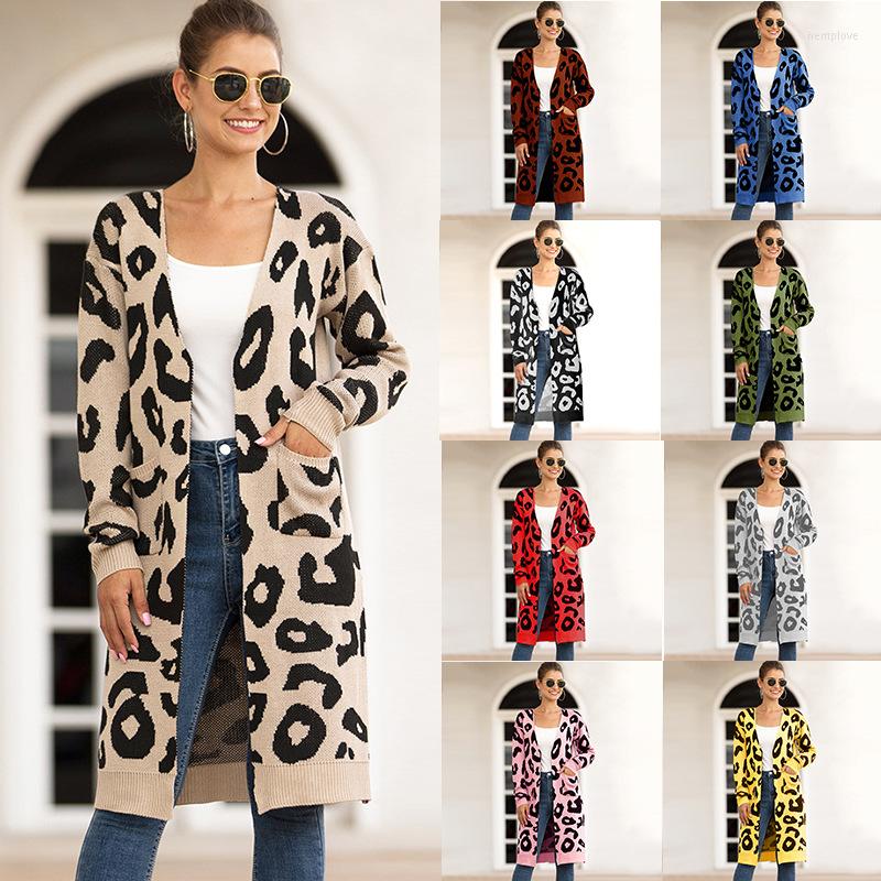 Women' Knits Knit Cardigan Women Autumn Spring Female Casual Long Sleeve Sweater Leopard Print Femme Winter Warm Outwear Coat Clothes
Women' Knits Knit Cardigan Women Autumn Spring Female Casual Long Sleeve Sweater Leopard Print Femme Winter Warm Outwear Coat Clothes