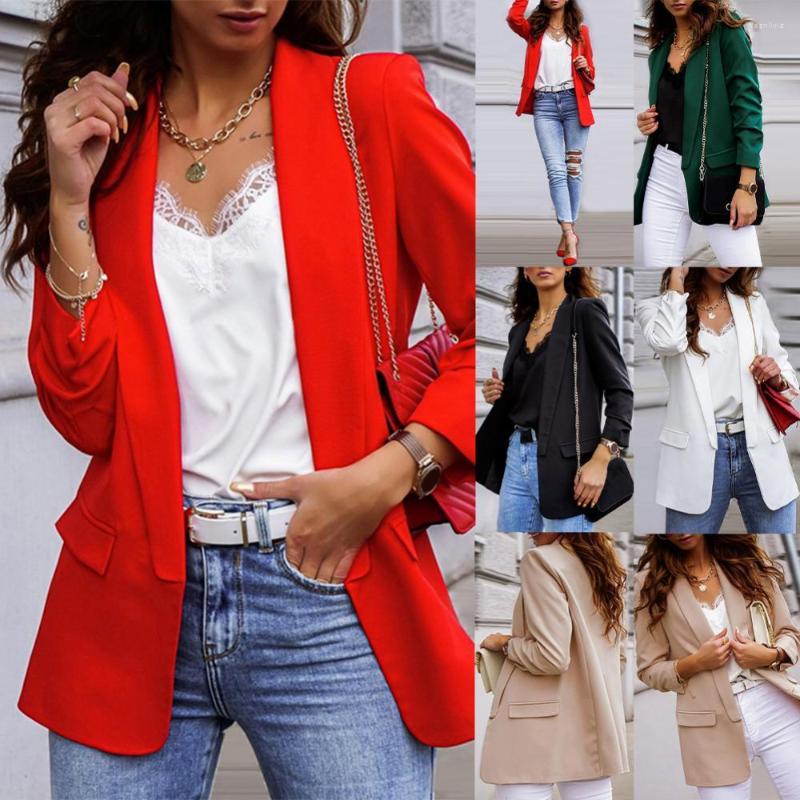 Women's Suits Coat Long Sleeve Blazer Jacket Suit Fashion Lady Women Autumn Casual Notched Collar Pockets Work Coats Office Solid Bl, Red
Women's Suits Coat Long Sleeve Blazer Jacket Suit Fashion Lady Women Autumn Casual Notched Collar Pockets Work Coats Office Solid Bl, Red