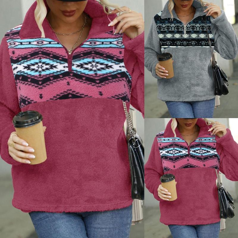 Women' Jackets Women' Autumn And Winter Loose Round Neck Patchwork Zipper Long Sleeve H Jacket, Purple
Women' Jackets Women' Autumn And Winter Loose Round Neck Patchwork Zipper Long Sleeve H Jacket, Purple