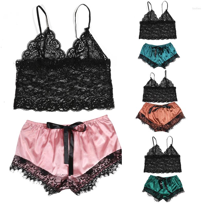 Women's Sleepwear Women's Sexy Women Pyjama Set White Lace V-Neck Pyjamas Sleeveless Cami Top And Shorts Patchwork Pajama, Green
Women's Sleepwear Women's Sexy Women Pyjama Set White Lace V-Neck Pyjamas Sleeveless Cami Top And Shorts Patchwork Pajama, Green