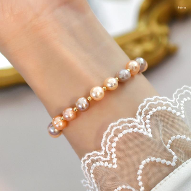 Link Bracelets Mosan Natural Freshwater Pearl Multicolour Bracelet 14K Plated Gold Fashion Jewelry For Women Trendy
Link Bracelets Mosan Natural Freshwater Pearl Multicolour Bracelet 14K Plated Gold Fashion Jewelry For Women Trendy