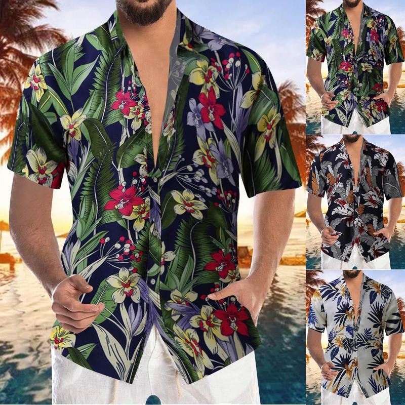 Men's Casual Shirts Mens Fashion And Leisure 3D Digital Printing Buckle Lapel Short Sleeve Shirt Top Cardigan Tunics, Green
Men's Casual Shirts Mens Fashion And Leisure 3D Digital Printing Buckle Lapel Short Sleeve Shirt Top Cardigan Tunics, Green