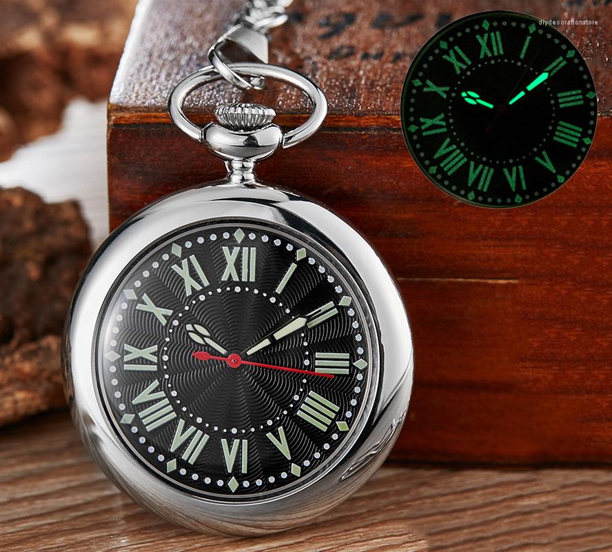 Pocket Watches Luminous Hands Quartz Watch Pendant Fob Chain Reloj For Men Women Gold Sliver Black Case Male Roman Style Montre De Poche, Keychain watch
Pocket Watches Luminous Hands Quartz Watch Pendant Fob Chain Reloj For Men Women Gold Sliver Black Case Male Roman Style Montre De Poche, Keychain watch