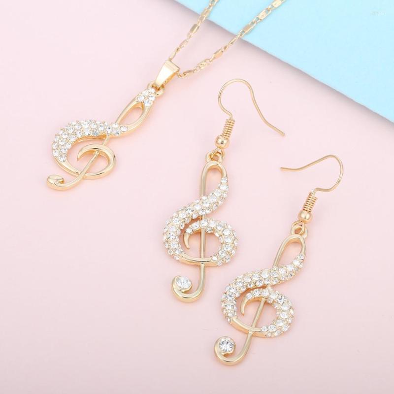 Necklace Earrings Set Gold Crystal Music Note Earring For Women Statement Choker Jewelry Big Dangle Gift, Picture shown
Necklace Earrings Set Gold Crystal Music Note Earring For Women Statement Choker Jewelry Big Dangle Gift, Picture shown
