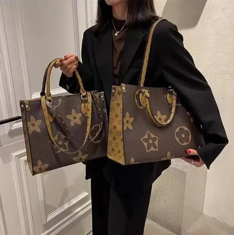 Designer Bags Women Handbags Monograms ONTHEGO GM MM PU Genuine Leather Handbag Purse Tote Bag Shoulder Cross body Female backpack ON THE GO