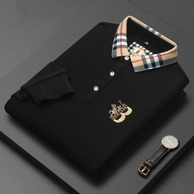 Wholesale 2023 autumn and winter Men's Polos 100% Cotton Polo Shirt Long Sleeve Tee Embroidered Fall Business Casual Lapel Fashion Top Soft M-4XL, Light blue
Wholesale 2023 autumn and winter Men's Polos 100% Cotton Polo Shirt Long Sleeve Tee Embroidered Fall Business Casual Lapel Fashion Top Soft M-4XL, Light blue