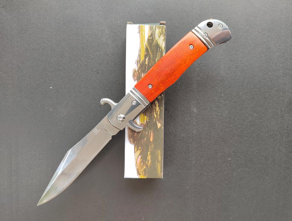 US Style Godfather Sicilian 10" Folding EDC Knife 0.4" 440C Blade wood Handles Tactical Survival Pocket knives
US Style Godfather Sicilian 10" Folding EDC Knife 0.4" 440C Blade wood Handles Tactical Survival Pocket knives