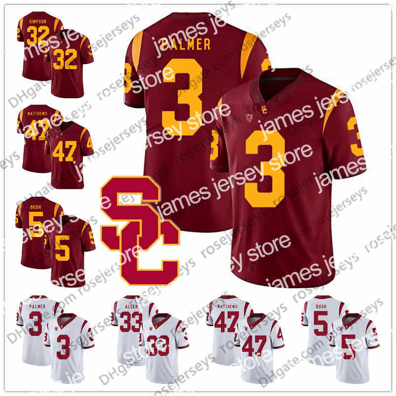 American College Football Wear USC Trojans #3 Carson Palmer 21 Su'a Cravens 22 Lynn Swann 33 Marcus Allen 47 Clay Matthews Red White Retired Vintage Football Jersey, Red (name)
American College Football Wear USC Trojans #3 Carson Palmer 21 Su'a Cravens 22 Lynn Swann 33 Marcus Allen 47 Clay Matthews Red White Retired Vintage Football Jersey, Red (name)