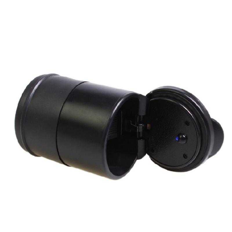 2025 new 2022 New Car LED Flame Retardant Vehicular Ashtray Anti-skid Pad With Blue Light Safe Fashionable Practical Durable