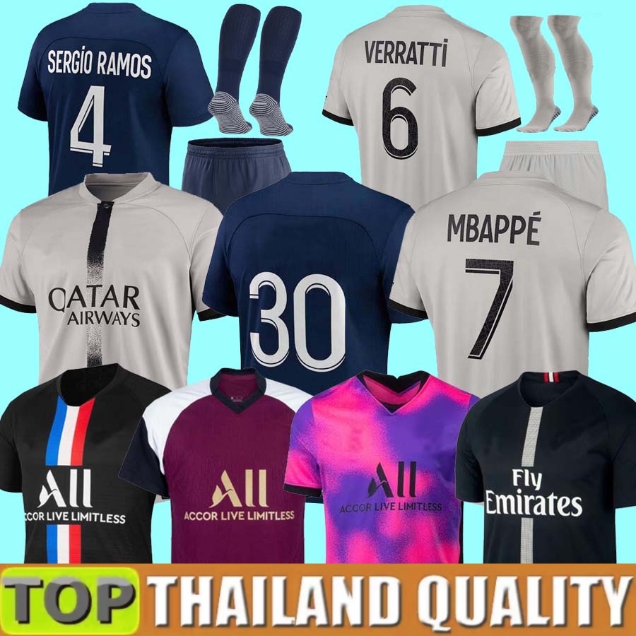 

Soccer Jerseys Adults and Kids 21 22 23 PSGs MBAPPE 2021 2022 2023 DI MARIA WIJNALDUM SERGIO RAMOS HAKIMI Fourth Maillots De Football Kit ICARDI VERRATTI Third 4TH Shir, 22 23 away aldult