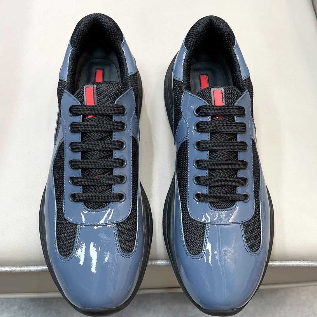 22s Luxury Americas Cup Men casual shoes mesh and patent leather Low top trainers sneakers Walking Rubber Sole Fabric outdoor with box