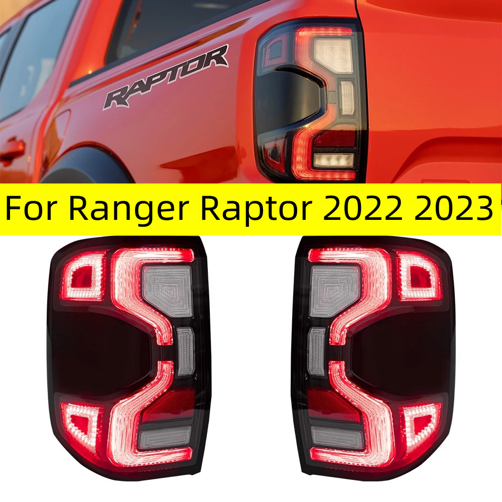 Taillight For Ranger Raptor 2022 2023 Tail Lights With Sequential Turn Signal Animation Brake Parking Lighthouse Facelift