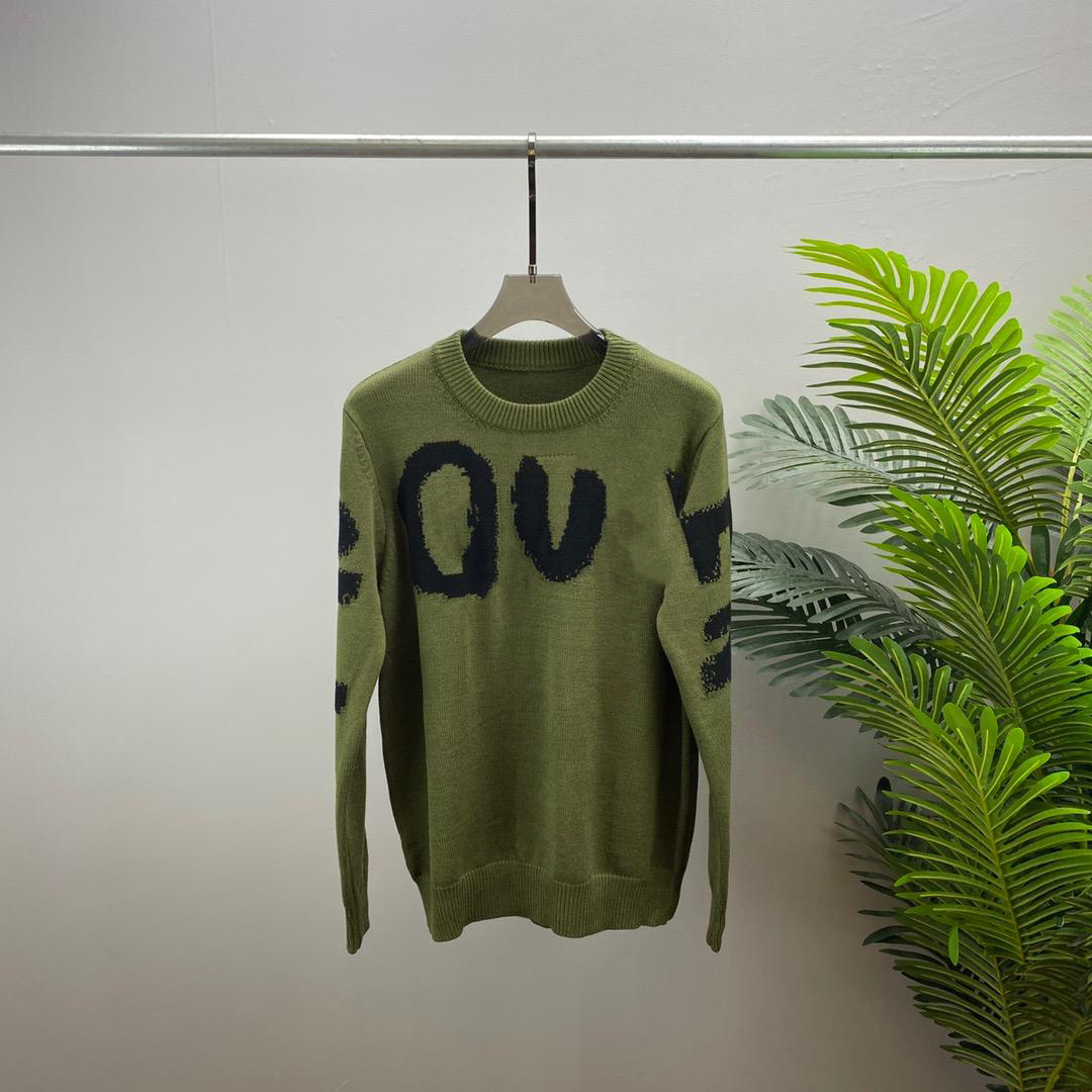 2023 Designer Sweaters female Crewneck Wool Knit Letter Loose Long Sleeve Casual designer hoodies winter mans green sweater
2023 Designer Sweaters female Crewneck Wool Knit Letter Loose Long Sleeve Casual designer hoodies winter mans green sweater