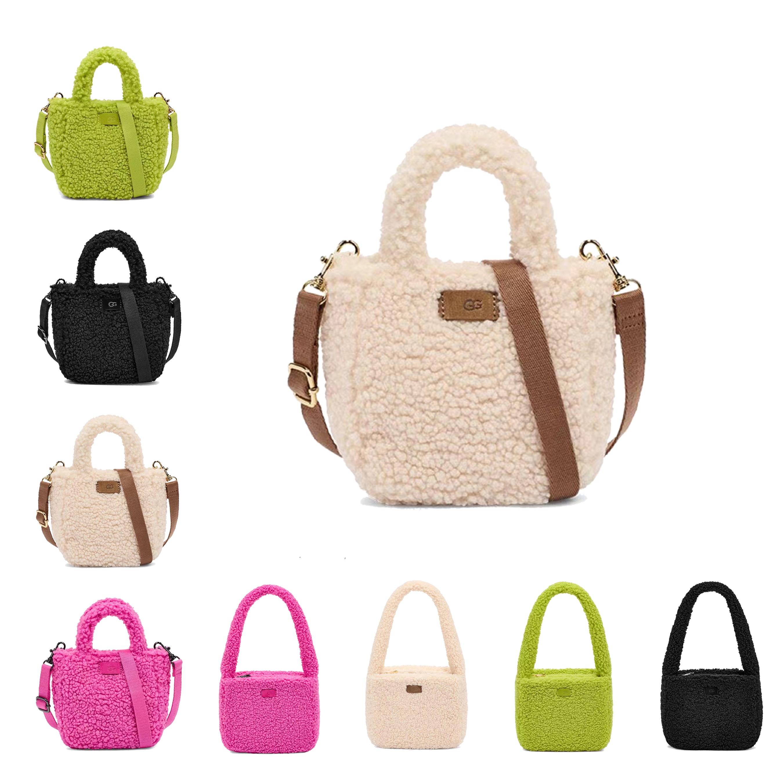 22 new products WGG teddy clutch bag Womens mens Totes Fleece Lambswool Adeline Sherpa handbag Luxury Designer fashion Malibel Mini shoulder strap Crossbody, 2-khaki
22 new products WGG teddy clutch bag Womens mens Totes Fleece Lambswool Adeline Sherpa handbag Luxury Designer fashion Malibel Mini shoulder strap Crossbody, 2-khaki