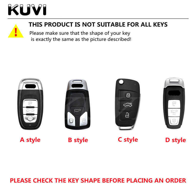 Plating TPU Car Key Case Cover Shell Fob For Audi A1 A3 8P A4 A5 A6 C7 A7 S3 S7 S8 R8 Q2 Q3 Q5 Q7 Q8 SQ5 TT RS3 RS6 Accessories
