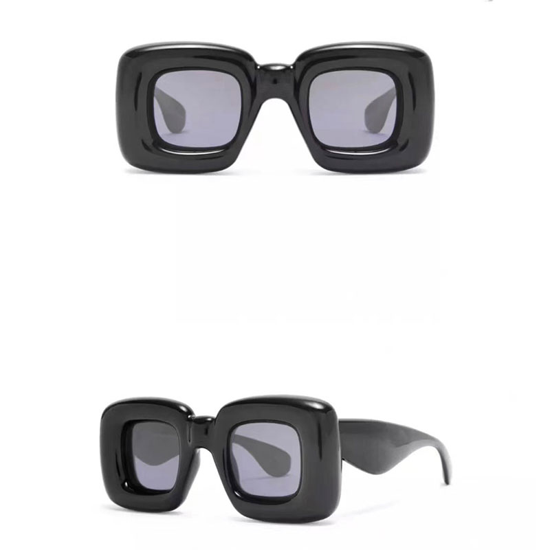Men Designer sunglasses for women chunky plate 40098 classic black trend sunglasses original box