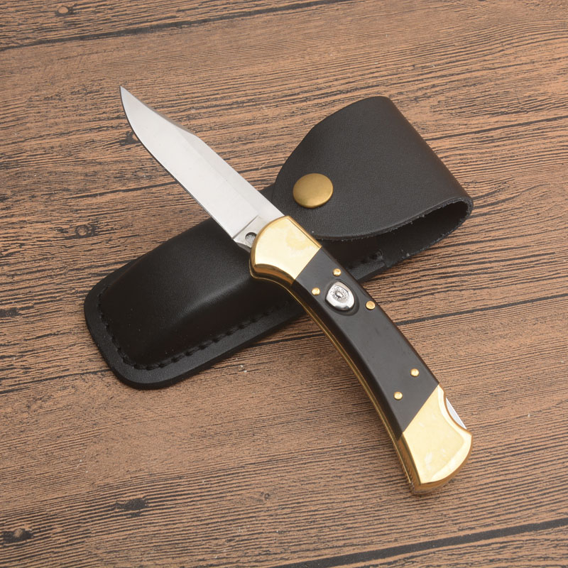 Factory Price Classic 112 AUTO Tactical Folding Knife 440C Satin Blade Ebony/Brass Head Handle EDC Pocket Knives With Leather Sheath Gift Knifes
Factory Price Classic 112 AUTO Tactical Folding Knife 440C Satin Blade Ebony/Brass Head Handle EDC Pocket Knives With Leather Sheath Gift Knifes