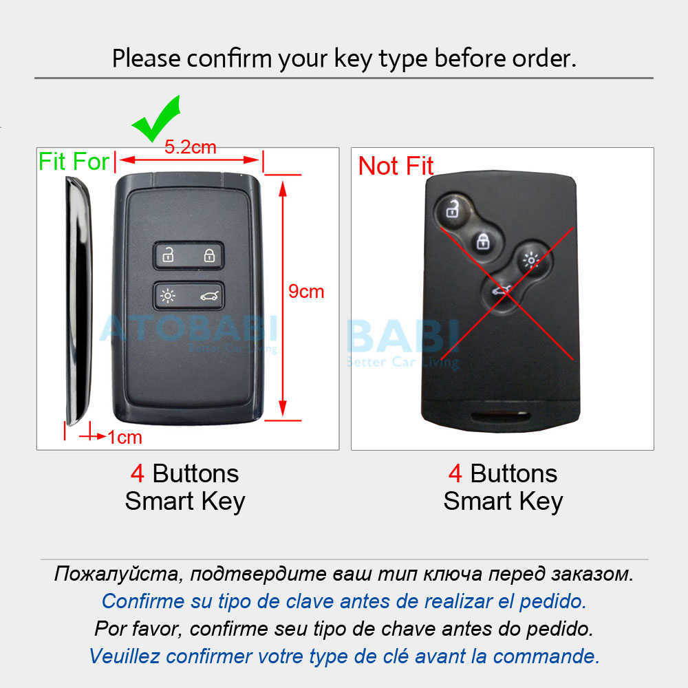 Leather Car Key Cover For Renault Captur Koleos Kadjar Arkana Megane Dacia Duster Sandero Stepway Smart Remote Control Fobs Case